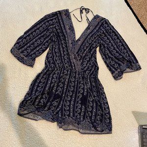 Patterned romper